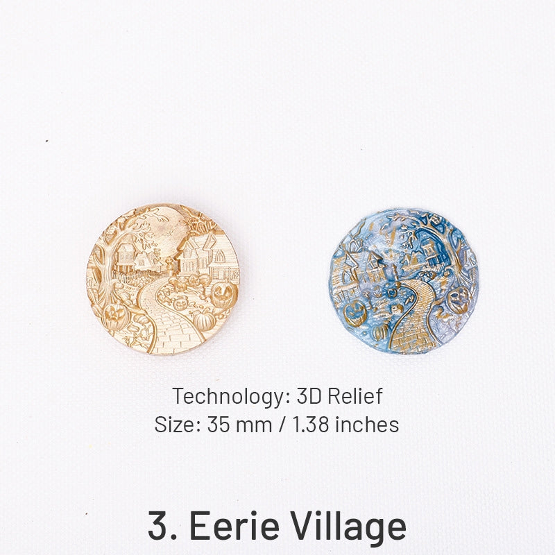 3D Relief Halloween Wax Seal Stamps (5 Designs) sku-3