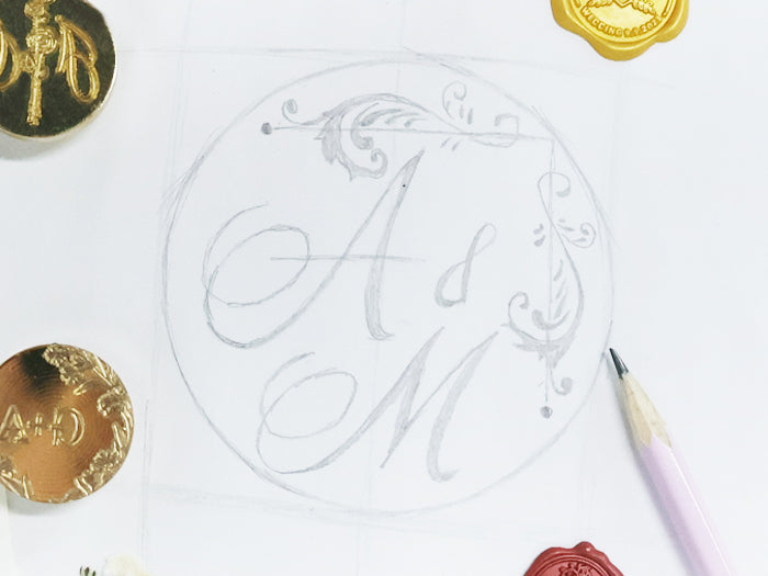 Weeding & Custom Wax Seal Stamp & Custom Wax Seal Sticker & Name & Initial