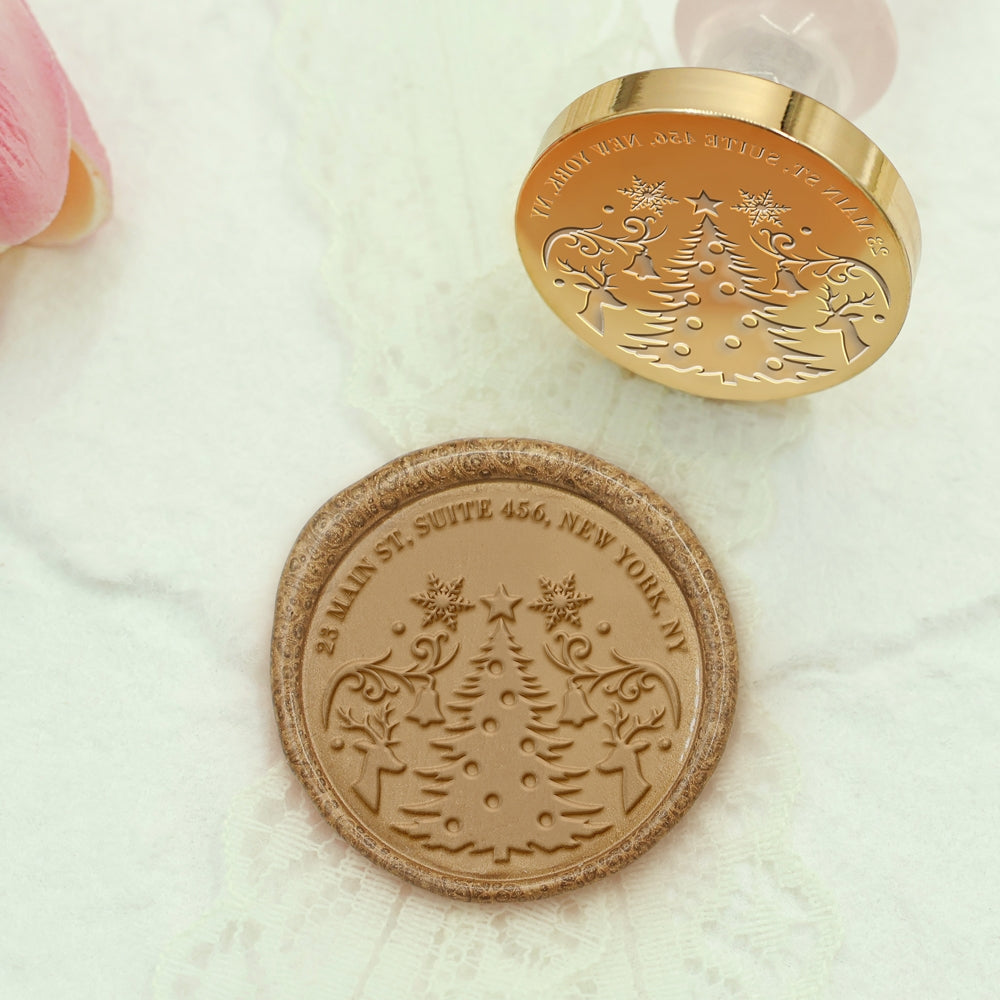 Christmas Custom Address Wax Seal Stamp (27 Designs)2