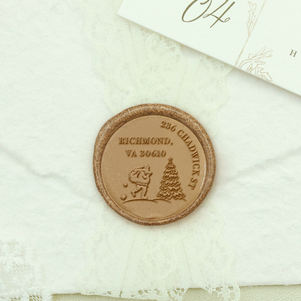 Christmas Deers Custom Address Wax Seal Stamp-11 26-Letter-Custom-Floral-Name-Wax-Seal-Stamp2-2