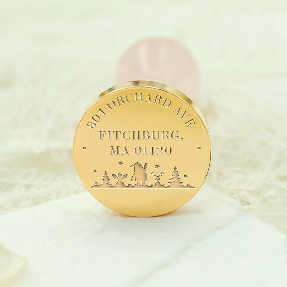 Christmas Deers Custom Address Wax Seal Stamp-12 Custom-Name-Wax-Seal-Stamp-(27-Designs)3