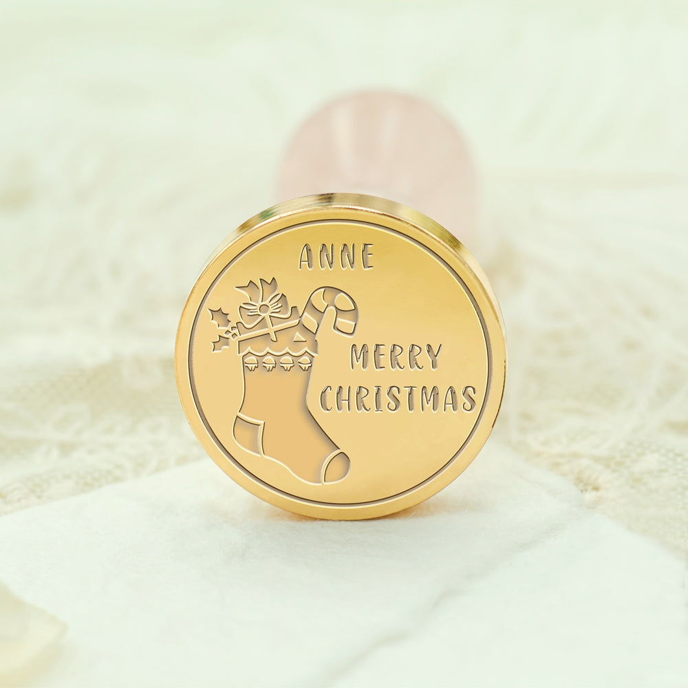 Christmas Stocking Custom Name Wax Seal Stamp