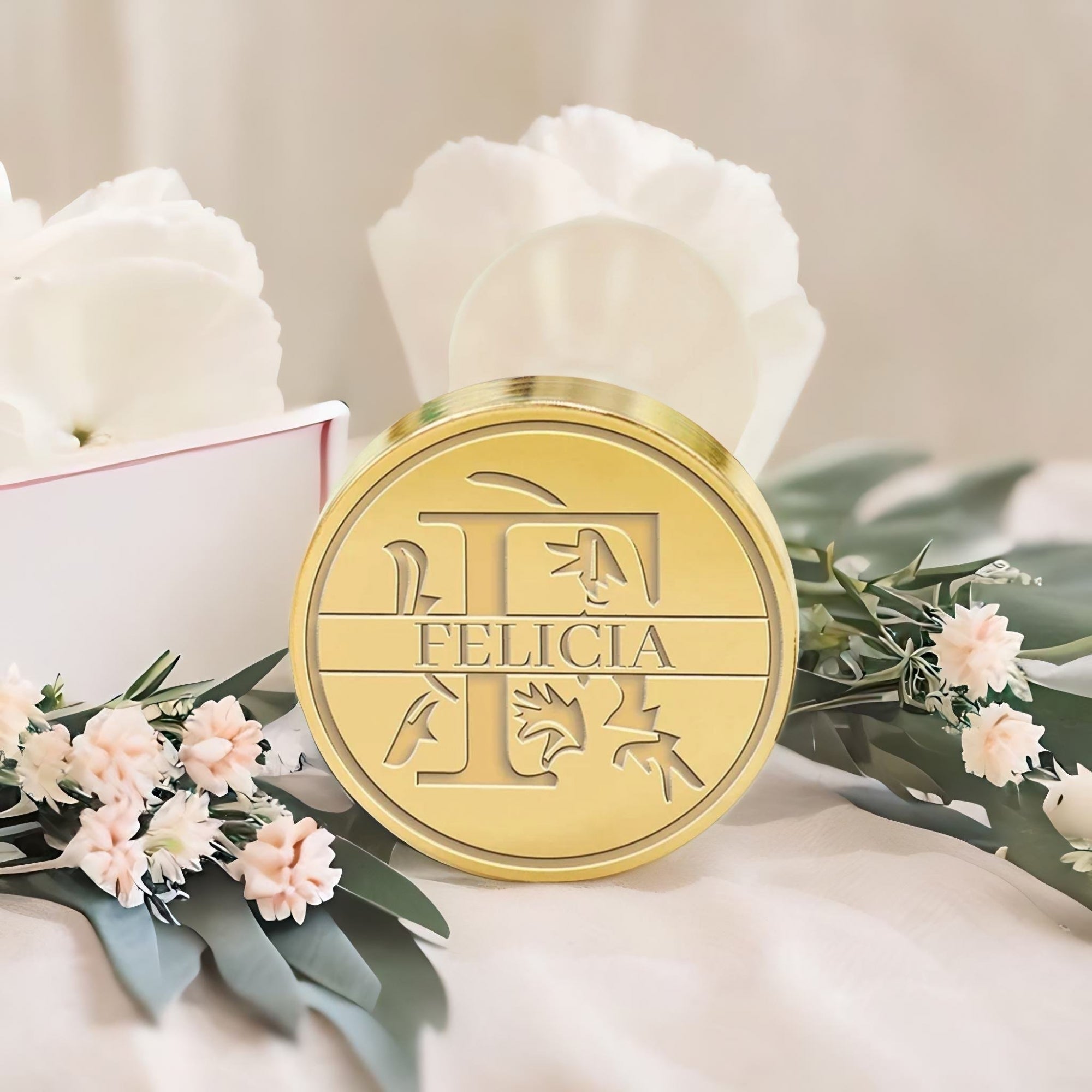 Custom Capital Letter Name Wax Seal Stamp - Letter F-1