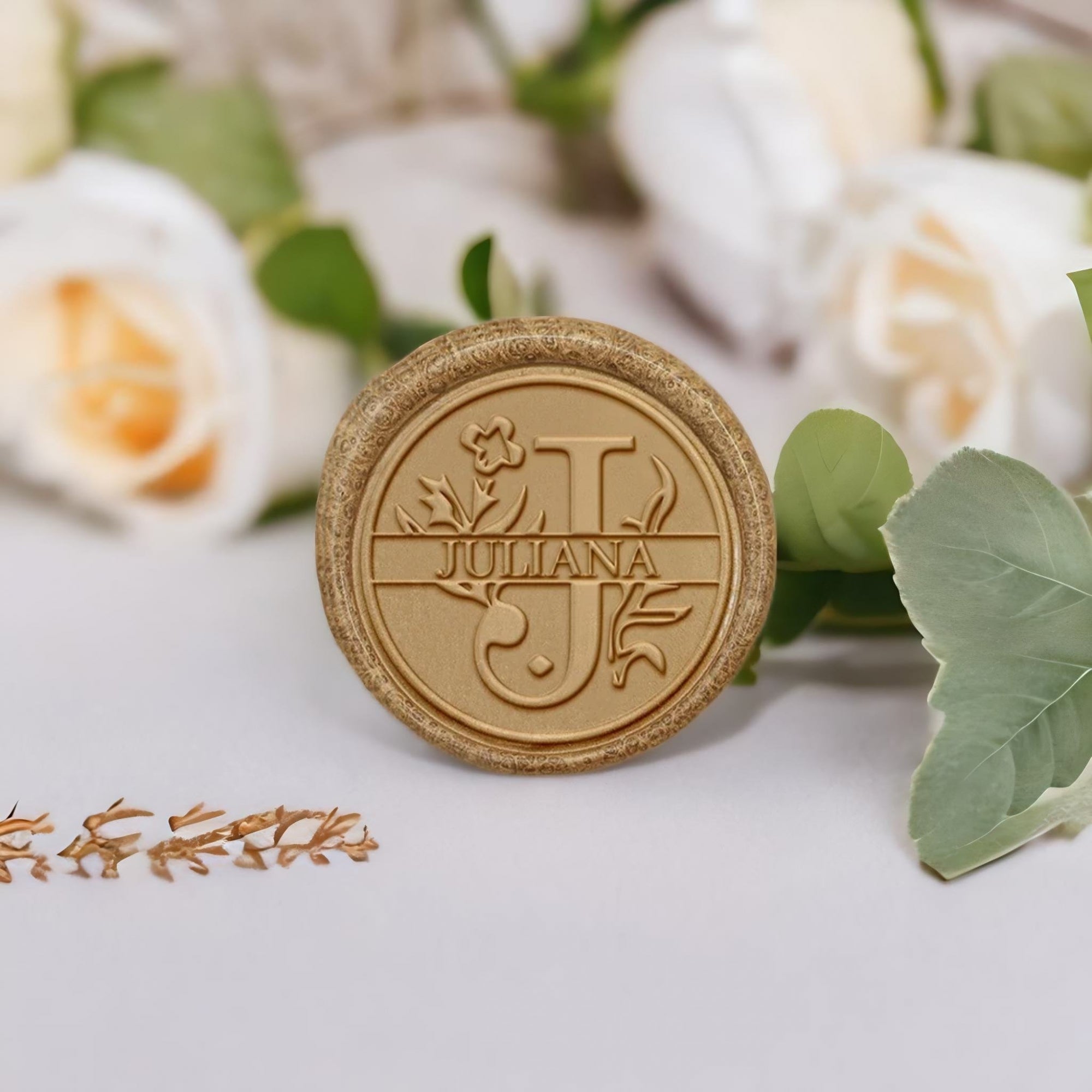 Custom Capital Letter Name Wax Seal Stamp - Letter J-2