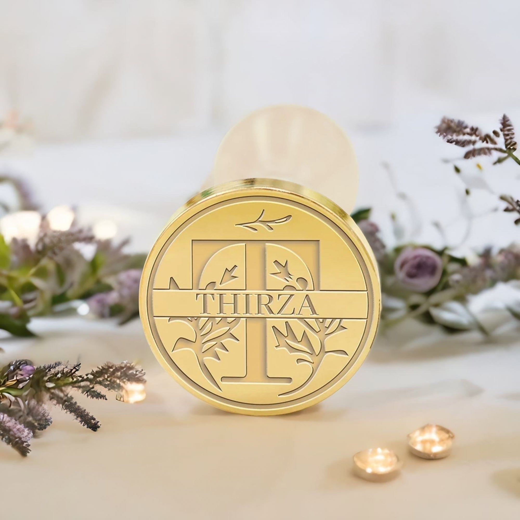 Custom Capital Letter Name Wax Seal Stamp - Letter T-1