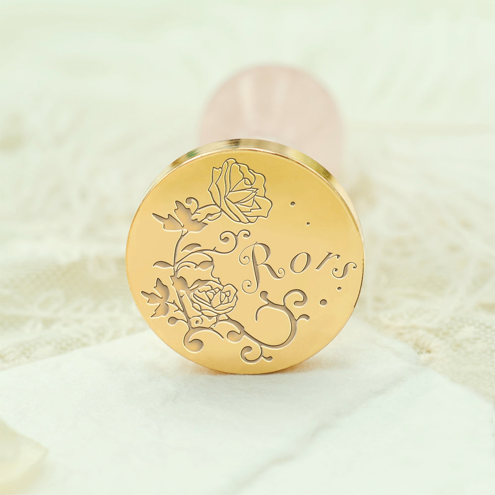 Custom Name Wax Seal Stamp - Style 7 7-3
