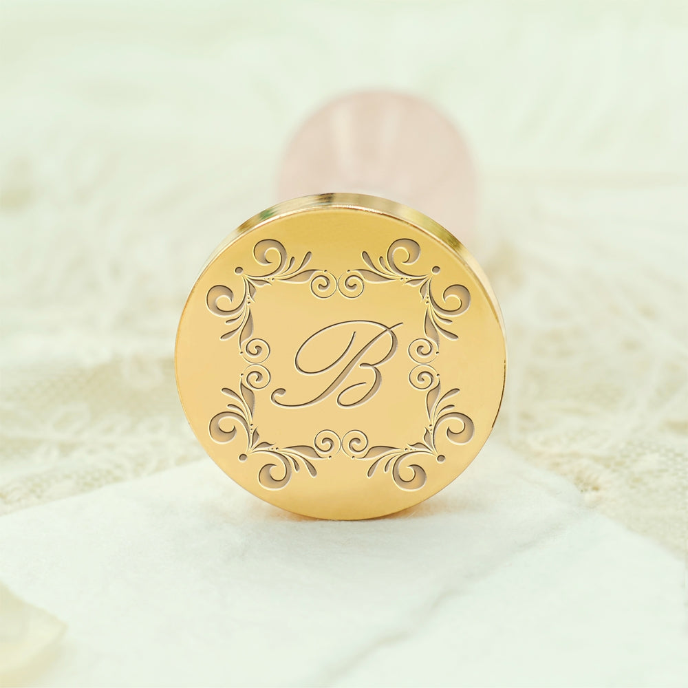 Custom Single Letter Wax Seal Stamp - Style 19 19-3