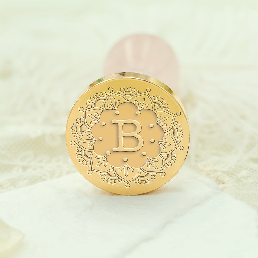 Custom Single Letter Wax Seal Stamp - Style 25 25-3
