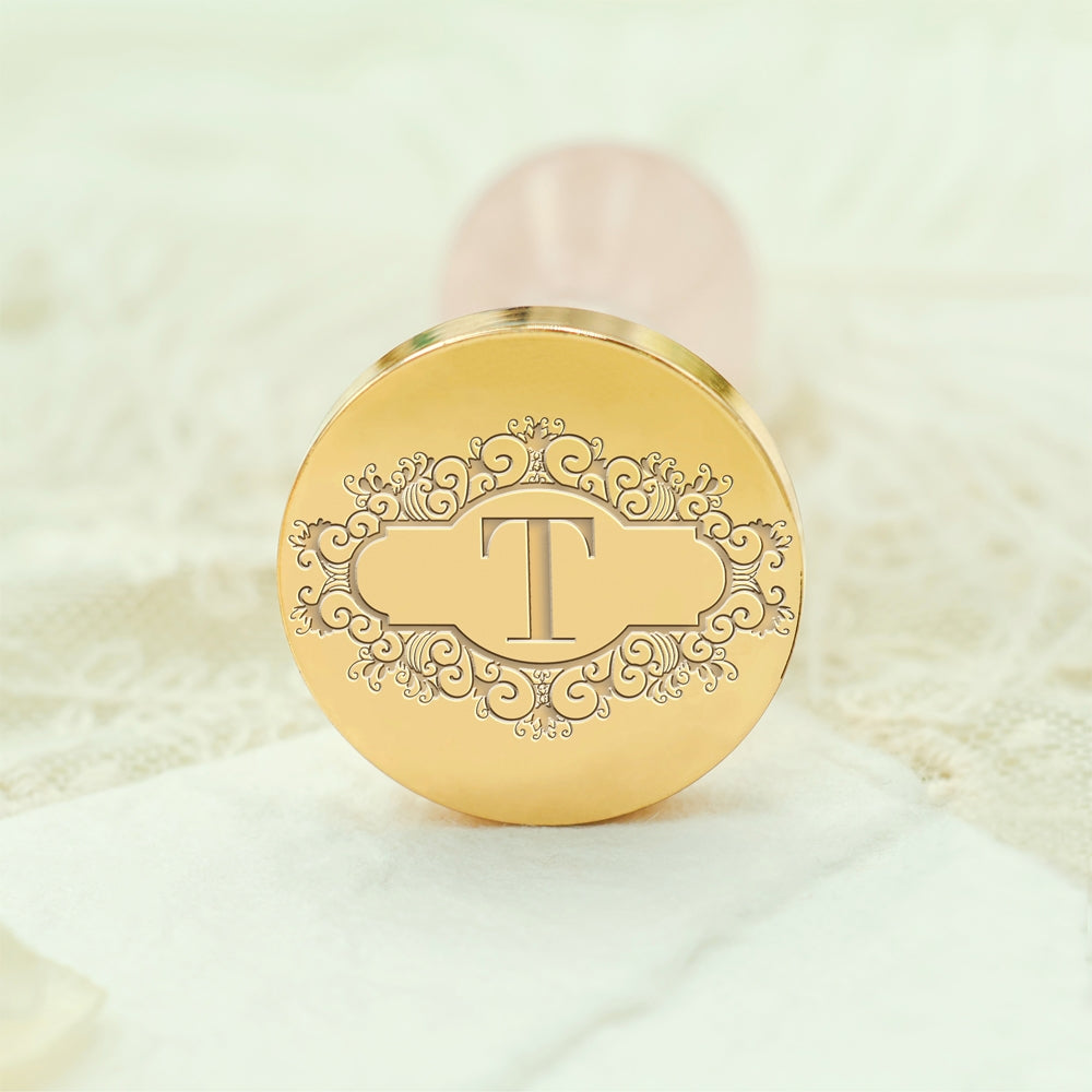 Custom Single Letter Wax Seal Stamp - Style 7 7-3