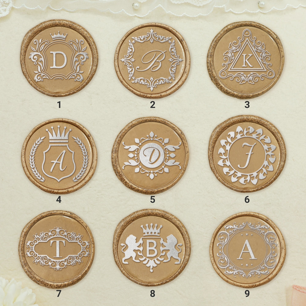 Custom Single Letter Wax Seal Stamp (27 Designs)-sku1