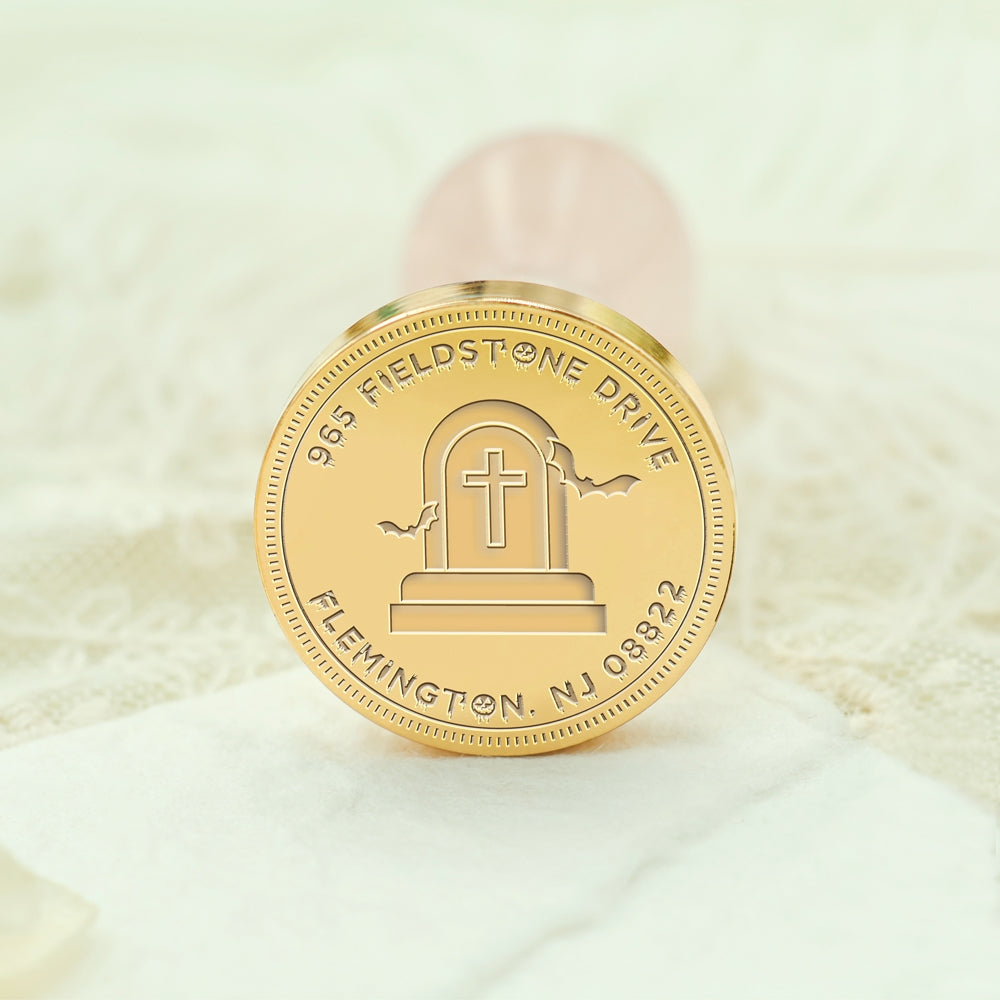 Halloween Custom Address Wax Seal Stamp - Style 15