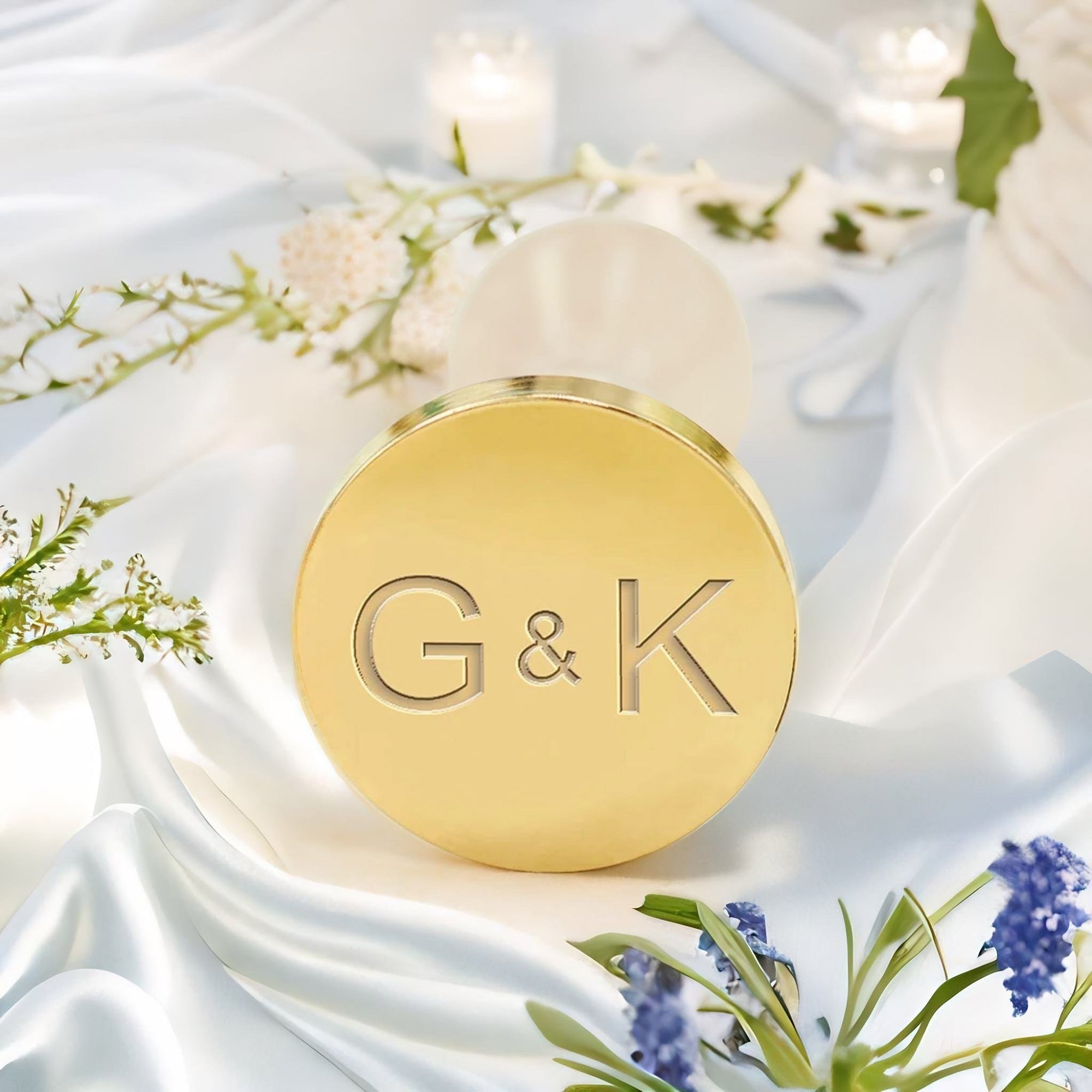 Minimalist Monogram Custom Wedding Wax Seal Stamp (9 Designs)