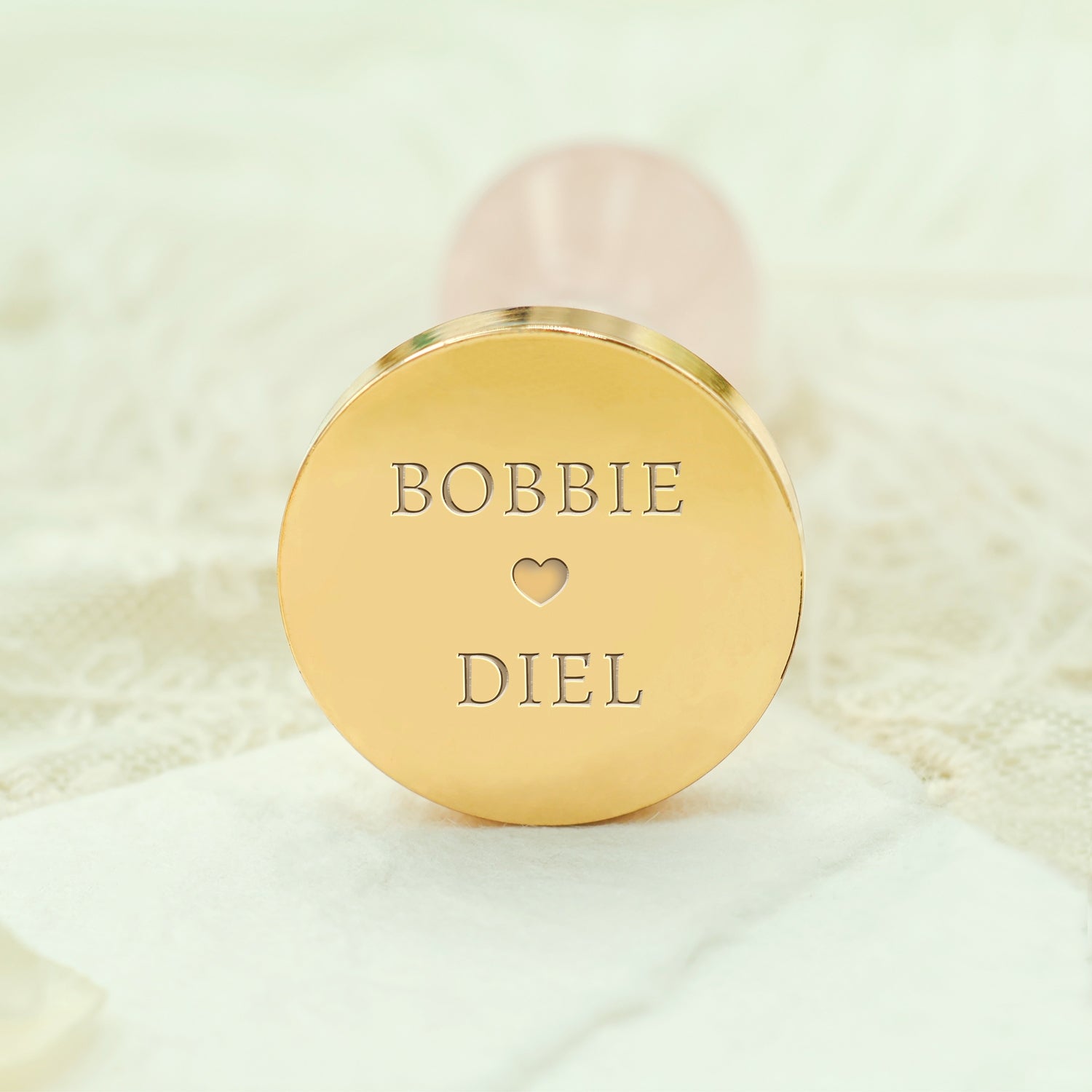 Minimalist Name Custom Wedding Wax Seal Stamp - Style 4