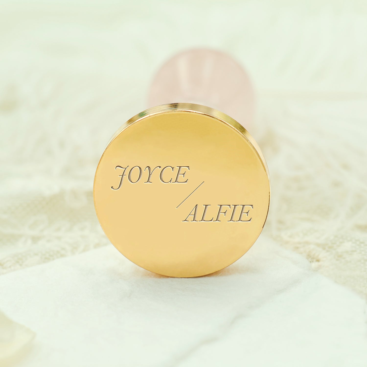 Minimalist Name Custom Wedding Wax Seal Stamp - Style 5 Custom-Name-Wax-Seal-Stamp-(27-Designs)3