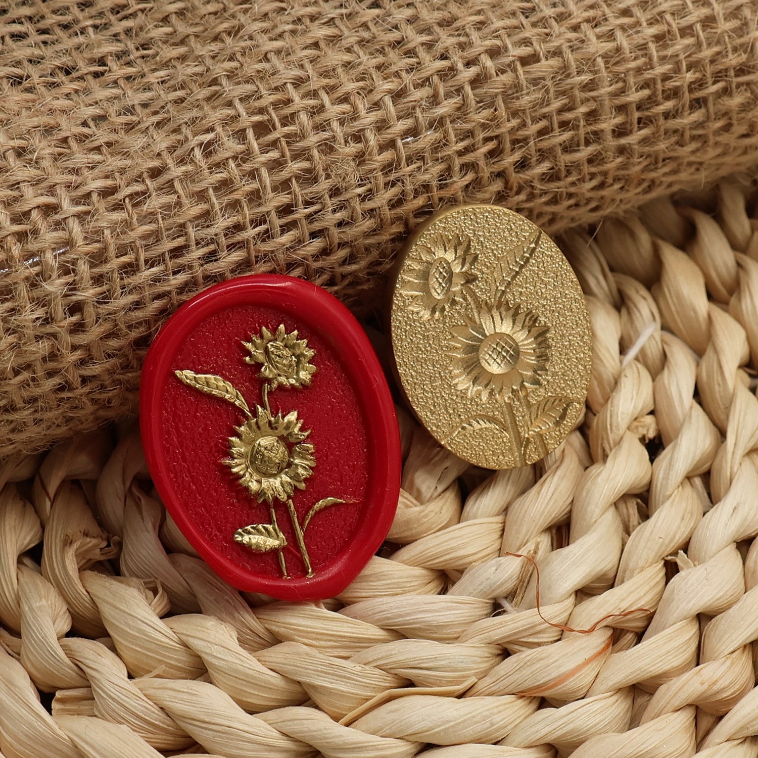 Oval Fully Customized Wax Seal Stamp with Your Own Artwork 2