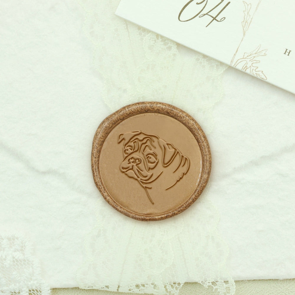 Pug Dog Wax Seal Stamp1
