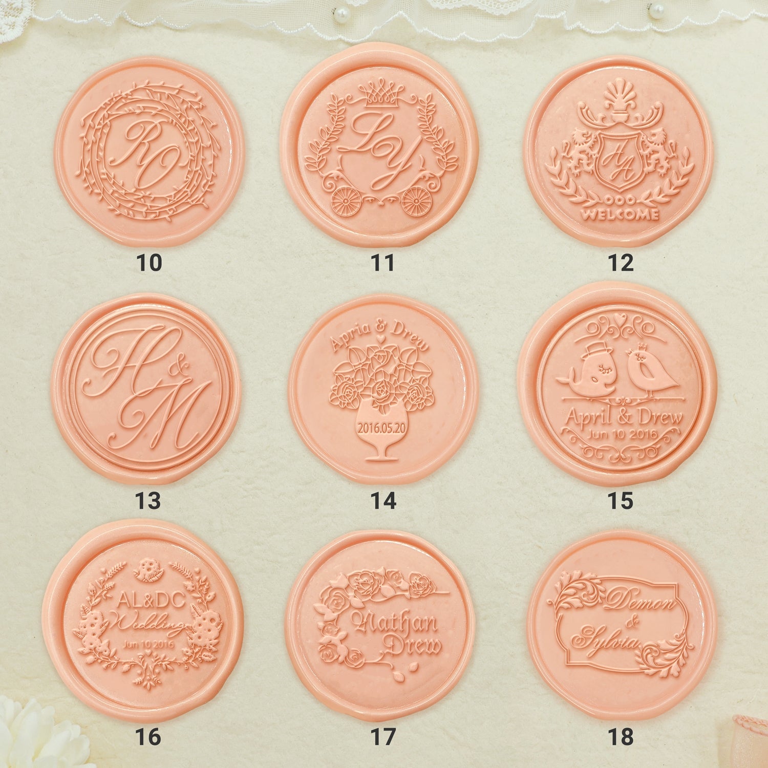 Wedding Wax Seal Stamp-sku2