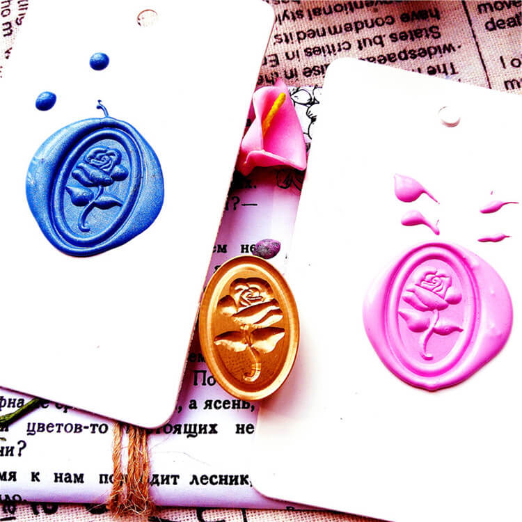 3D Rose Wax Seal Stamp
