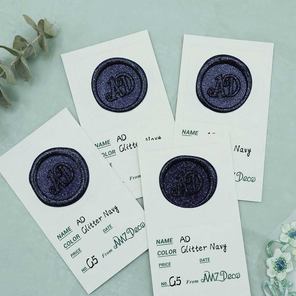 AMZ Deco Glitter Navy Blue Flexible Glue Gun Sealing Wax Stick