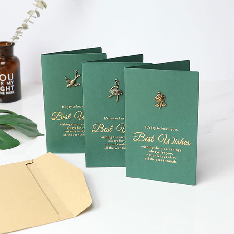 Metal Trinket Foiled Greeting Card with Envelope 3