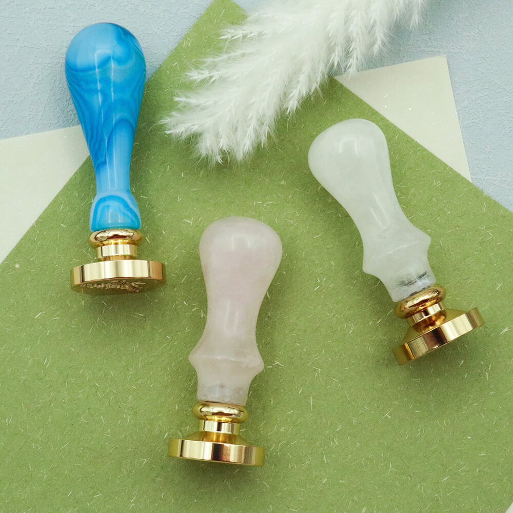 Quartz Wax Stamp Handles by AMZ Deco Wax Seal