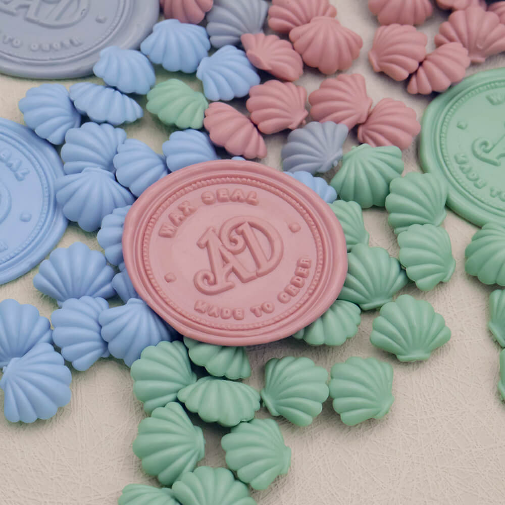 Shell Shaped Wax Beads 4 colors from AMZ Deco