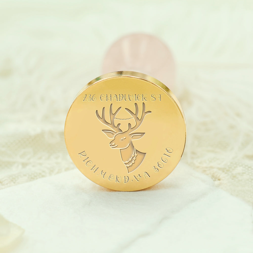 Christmas Deers Custom Address Wax Seal Stamp-24 Custom-Name-Wax-Seal-Stamp-(27-Designs)3