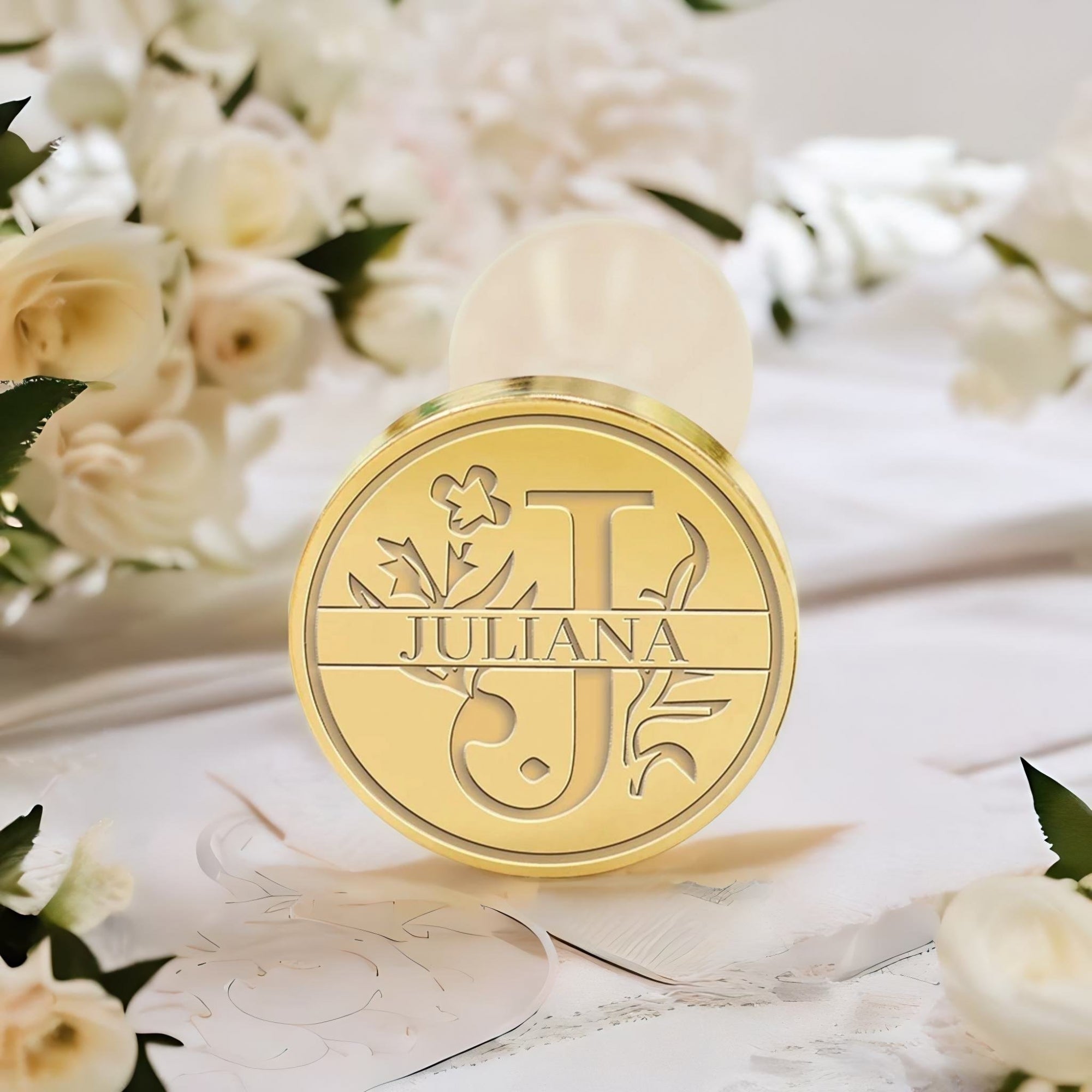 Custom Capital Letter Name Wax Seal Stamp - Letter J-1