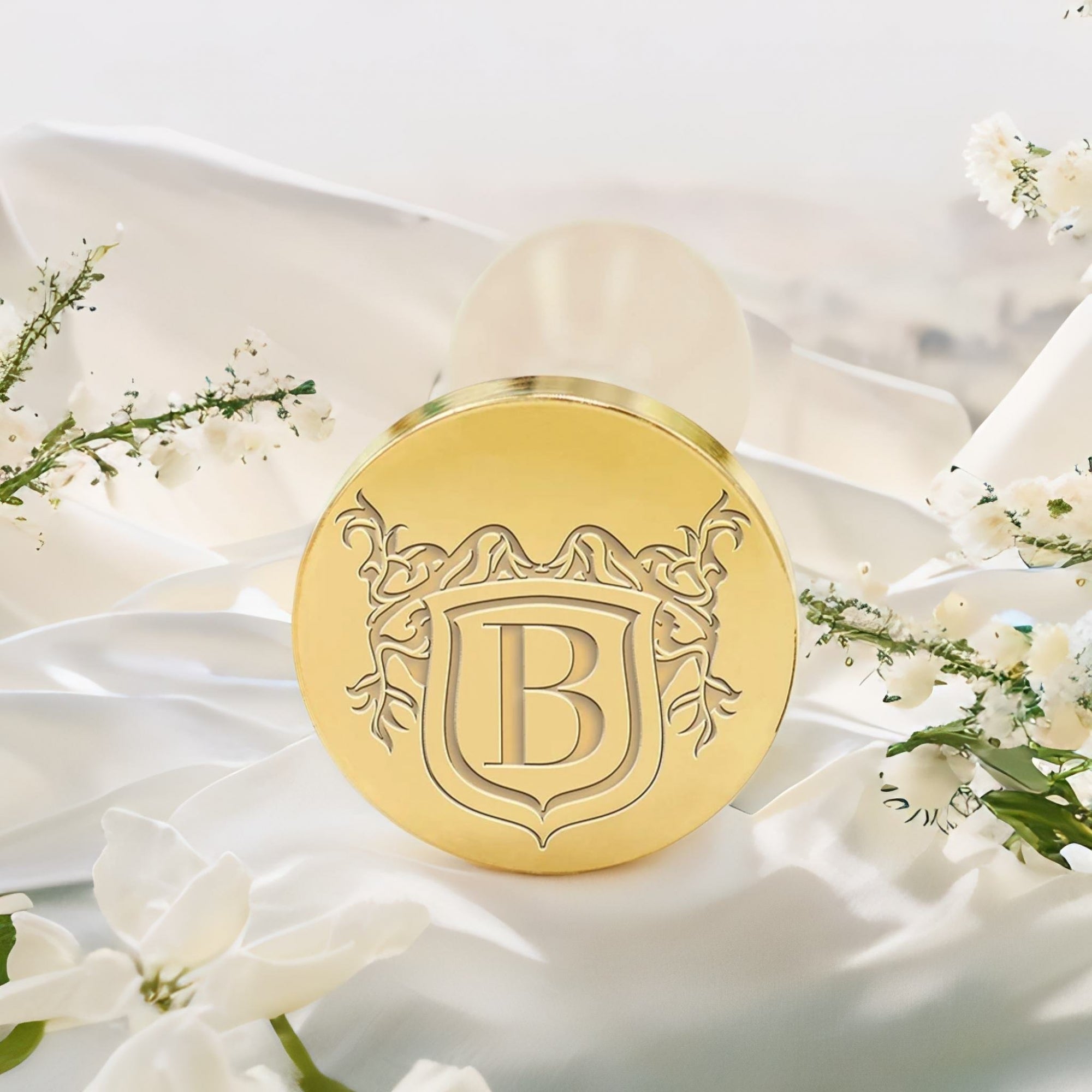 Custom Crest Wax Seal Stamps with Family, Business Logos - No.5