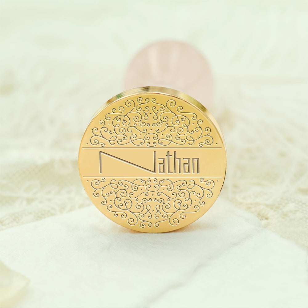 Custom Name Wax Seal Stamp - Style 10 10-3