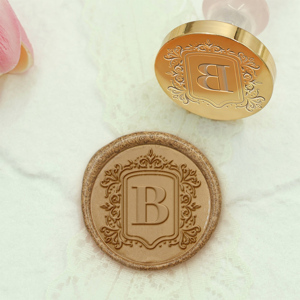 Custom Single Letter Wax Seal Stamp - Style 23 23