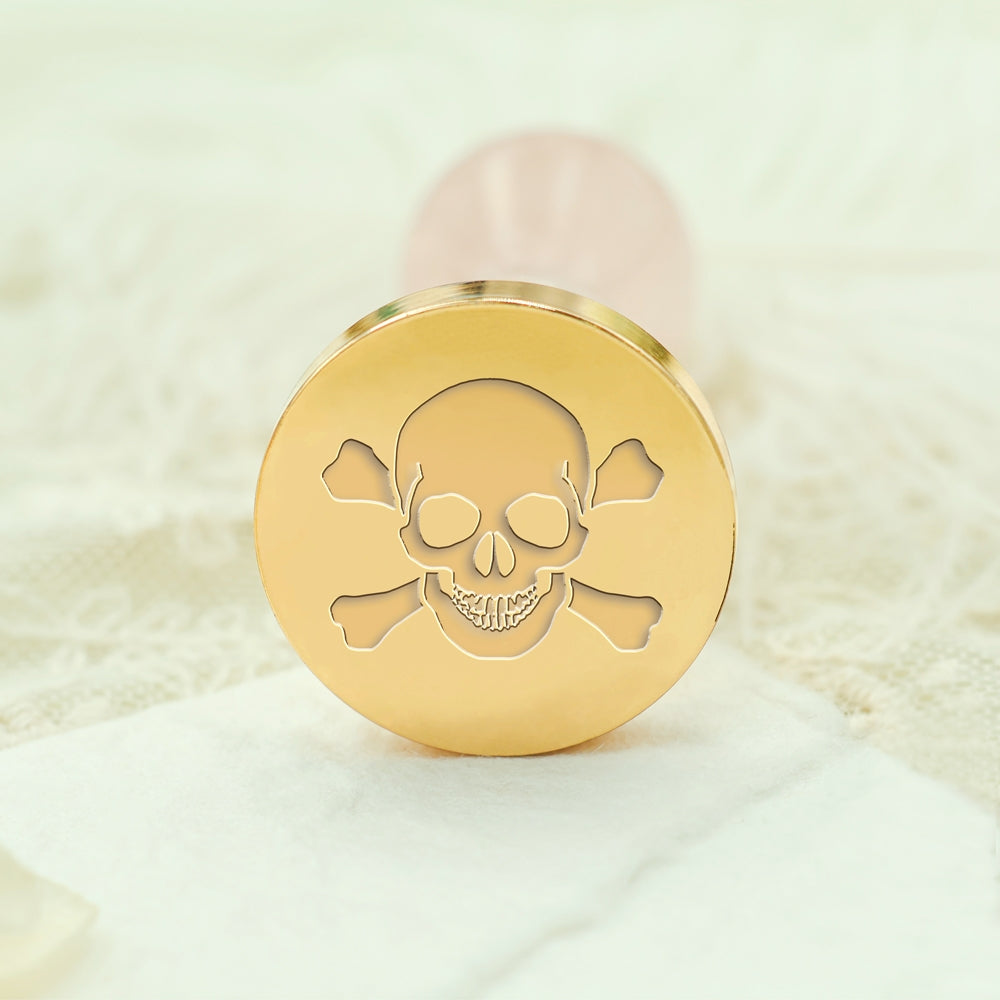 Crossbones Skull Halloween Wax Seal Stamp