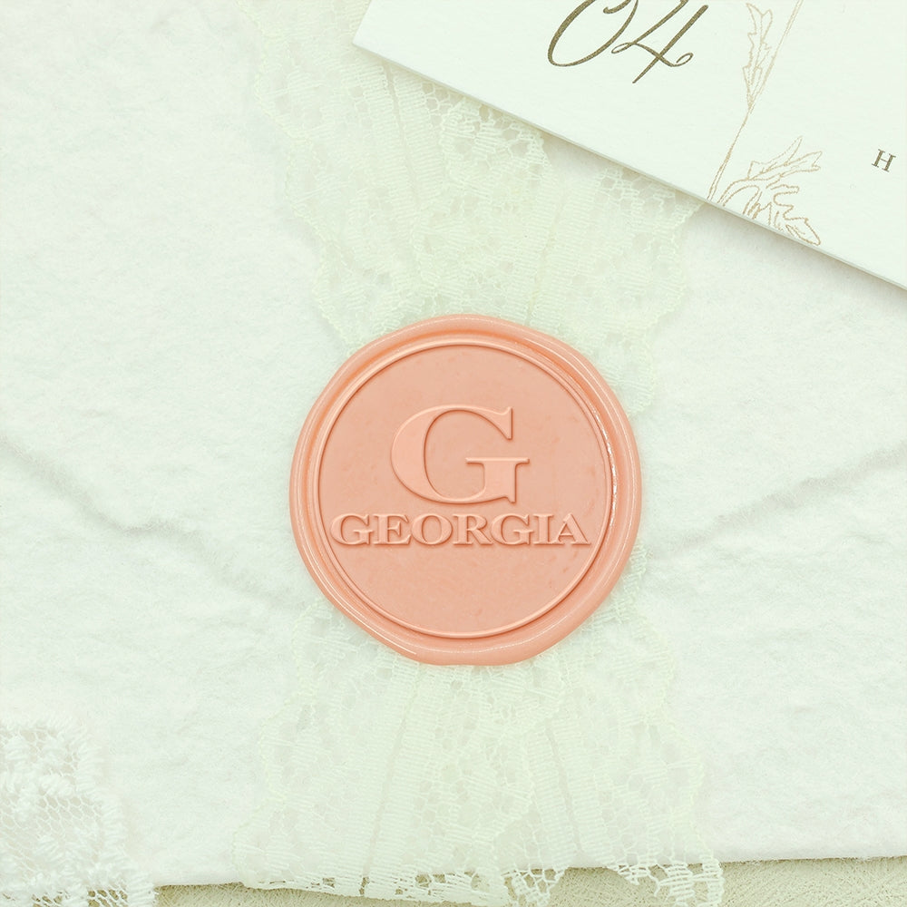 Simple Initial Custom Name Wax Seal Stamp-1