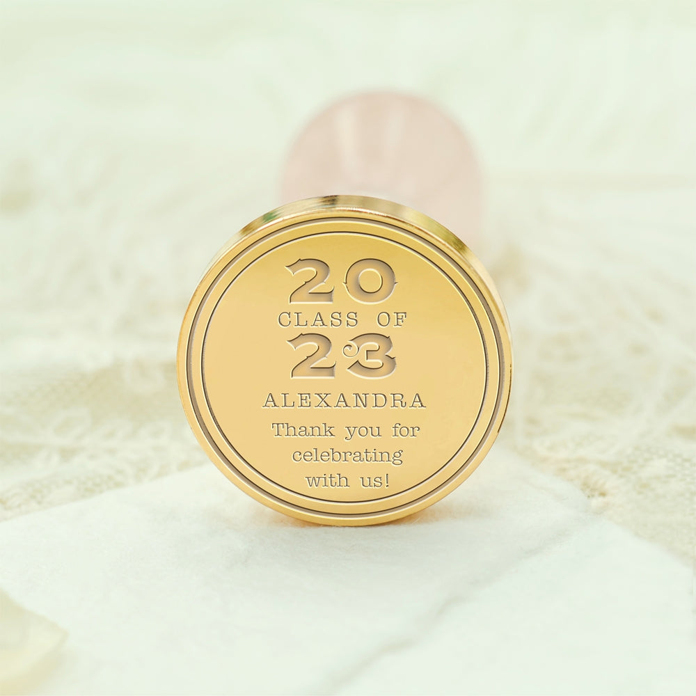 Happy Graduation Custom Wax Seal Stamp - Style 18 18-3