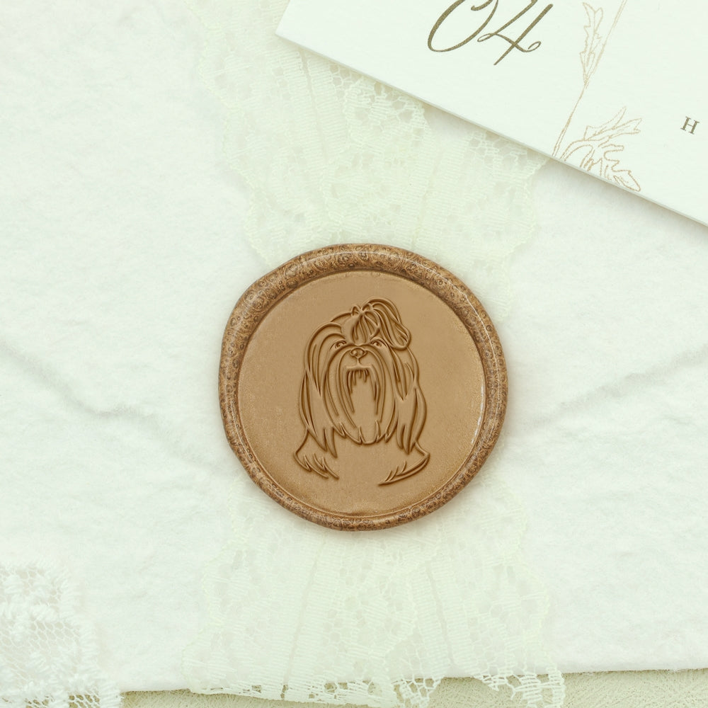 Shih Tzu Dog Wax Seal Stamp1