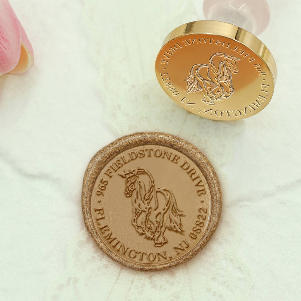 Wildlife Impressions Custom Sea Turtle Address Wax Seal Stamp-23 23