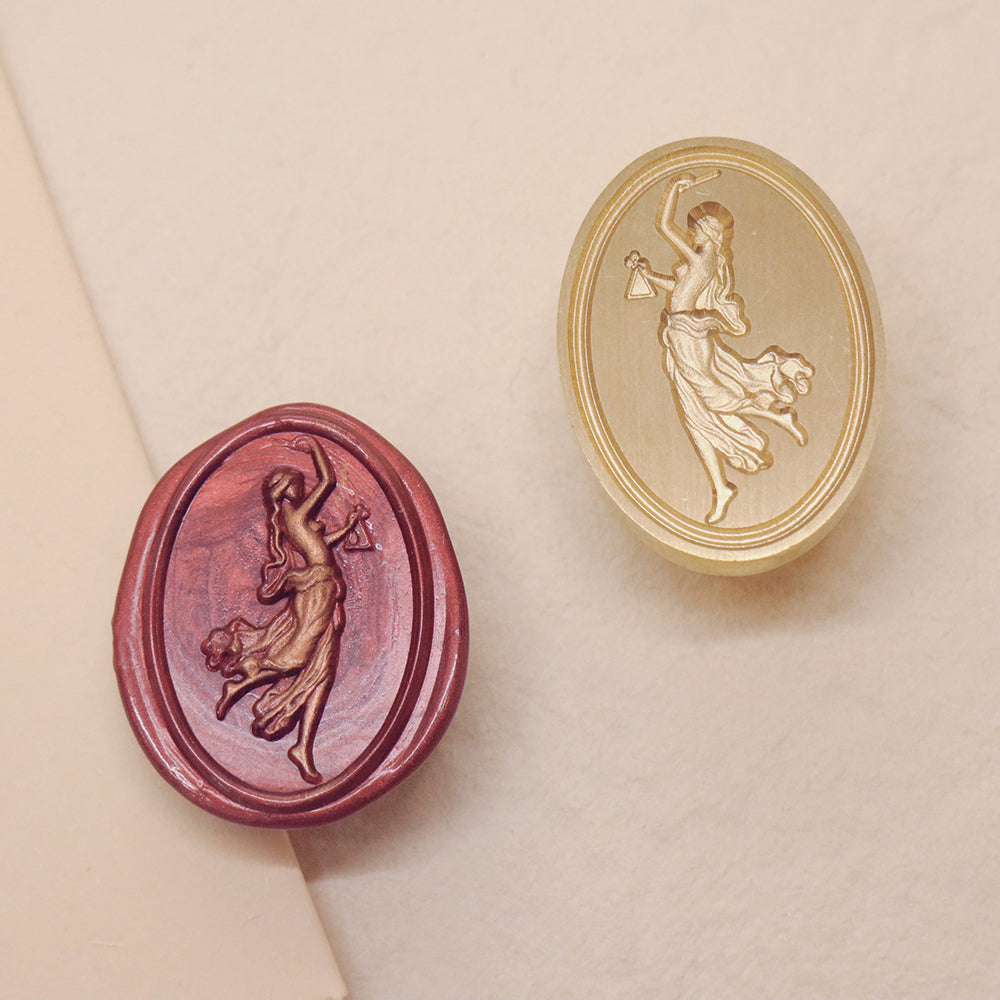 A 3D relief wax seal stamp from AMZ Deco.