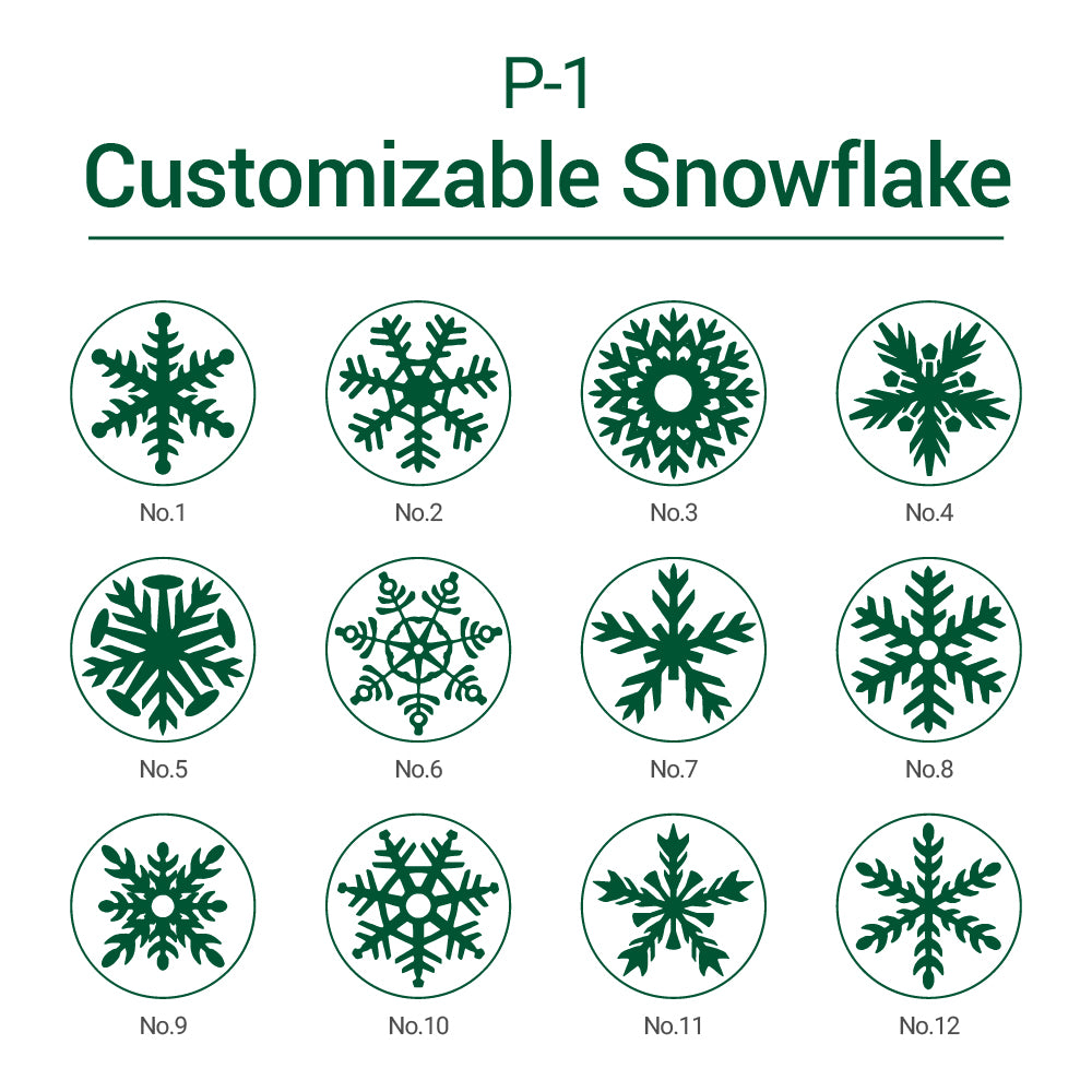 Snowflake Wax Seal Stamp AMZ Deco.
