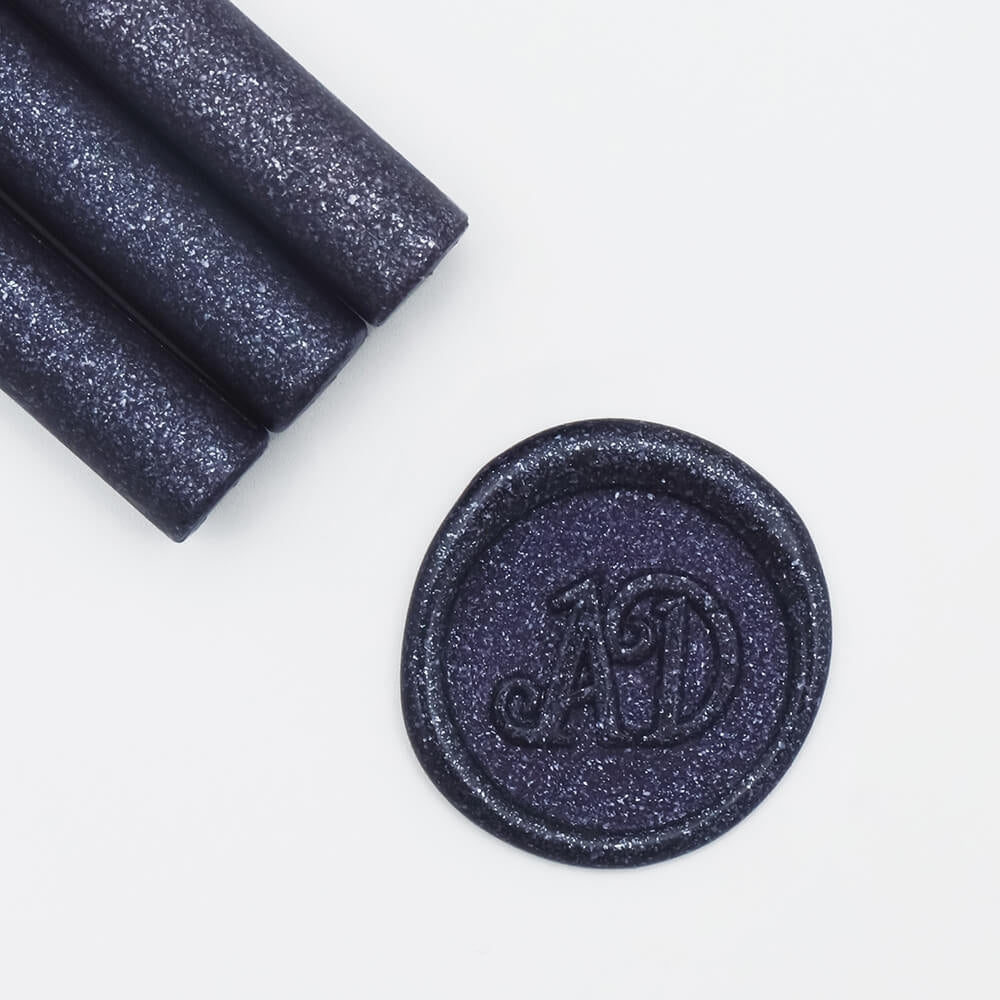 AMZ Deco Glitter Navy Blue Glue Gun Sealing Wax Stick
