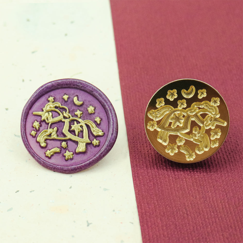 Tatimagic X AMZ Deco Medieval Designs Wax Seal Stamps Tatimagic X AMZ Deco Medieval Designs Wax Seal Stamps Royal Unicorn